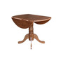 Round Dual Drop Leaf Pedestal Table