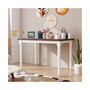 Retro Farmhouse Solid Wood Kitchen Dining Table Breakfast Nook, Cherry+White