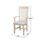 Tall Mission Chair with Arms