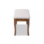 Cornelie Modern and Contemporary Transitional Fabric Upholstered Dining Bench
