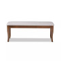 Cornelie Modern and Contemporary Transitional Fabric Upholstered Dining Bench