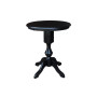 30" Round Top Pedestal Table- 34.9"H
