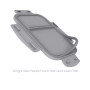 Small Divided Glass Food Storage Container