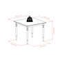 Mornay 30.08" Wood Square Dining Table