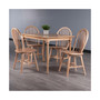 Ravenna 5 Piece Solid Wood Dining Table with 4 Windsor Chairs - Natural