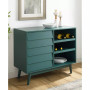 Louvered Door Bar Cabinet