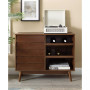 Louvered Door Bar Cabinet