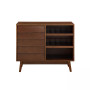 Louvered Door Bar Cabinet