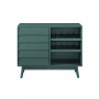 Louvered Door Bar Cabinet