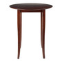 Transitional Fiona Round High Table, Walnut