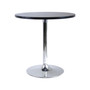Spectrum 29" Round Dining Table With Metal Leg - Black Metal