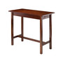 Breakfast Kitchen Island Table With 2 Drawers - Walnut Finish