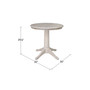 30" Round Top Pedestal