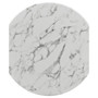Lippa 28" Round Artificial Marble Dining Table