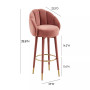 Myla Swivel Bar Stool