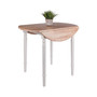 Sorella 30.08" Wood Round Drop Leaf Table
