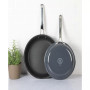 Lockton Aluminum 2 Piece Fry Pan Set
