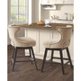 Emmett 25.75" Fabric Swivel Counter Stool