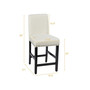 Set of 2 25'' Kitchen Breakfast Chairs Nailhead Barstools