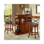 Set of 2 Bar Stools Swivel 25'' Dining Bar Chairs
