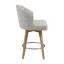 Onyx 26" Upholstered 360 Degree Swivel Counter Stool