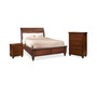Cambridge California King Sleigh Storage Bed 3pc Set (Bed + Chest + Nightstand)