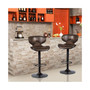 Set of 2 Adjustable Bar Stools Swivel Bar Chairs