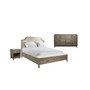 Vogue 3pc Bedroom Set (Queen Bed, Dresser & One Drawer Nightstand)