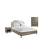 Vogue 3pc Bedroom Set (Queen Bed, Chest & One Drawer Nightstand)