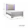 Corbin 3pc Bedroom Set (California King Bed, Chest, Nightstand)
