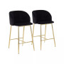 Fran Contemporary Counter Stool, Set of 2