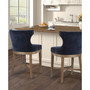 Carson 25.25" Wood Legs Swivel Seat Counter Stool