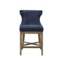 Carson 25.25" Wood Legs Swivel Seat Counter Stool