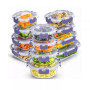 Glass Storage Containers with Leakproof Lids, Set of 12