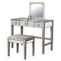 Madison Vanity Set with Bench and Mirror