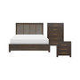 Sandpoint 3pc Bedroom Set (California King Bed, Chest & Nightstand)