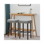 Set of 2 Nailhead Saddle Bar Stools 29" Height