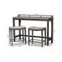 Noll 3pc Counter Table Set