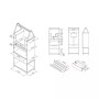 Frisko Hickory Multi-Storage Wine Cabinet