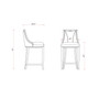 Emperor Bar Stool, Set of 2