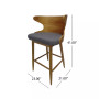Karlin Mid Century Modern Barstools (Set of 2)