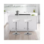 Set of 2 Round Bar Stool Adjustable Swivel Pub Chair