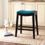 Jaden Bonded Leather Saddle Short Bar Stool