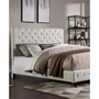 Ashley Modern Tufted with Nailhead Trim Bed, Queen