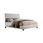 Ashley Modern Tufted with Nailhead Trim Bed, Queen