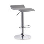Adjustable Swivel Stool with Chrome Base, Set of 2, Gray