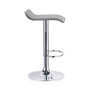 Adjustable Swivel Stool with Chrome Base, Set of 2, Gray