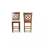 Ramiro Modern and Contemporary Transitional Wood Counter Stool Set, 2 Piece