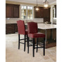Upholstered Bar Chair with Studded Decor, Set of 2, 45"