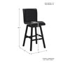 Emma Height Swivel Stool, Set of 2